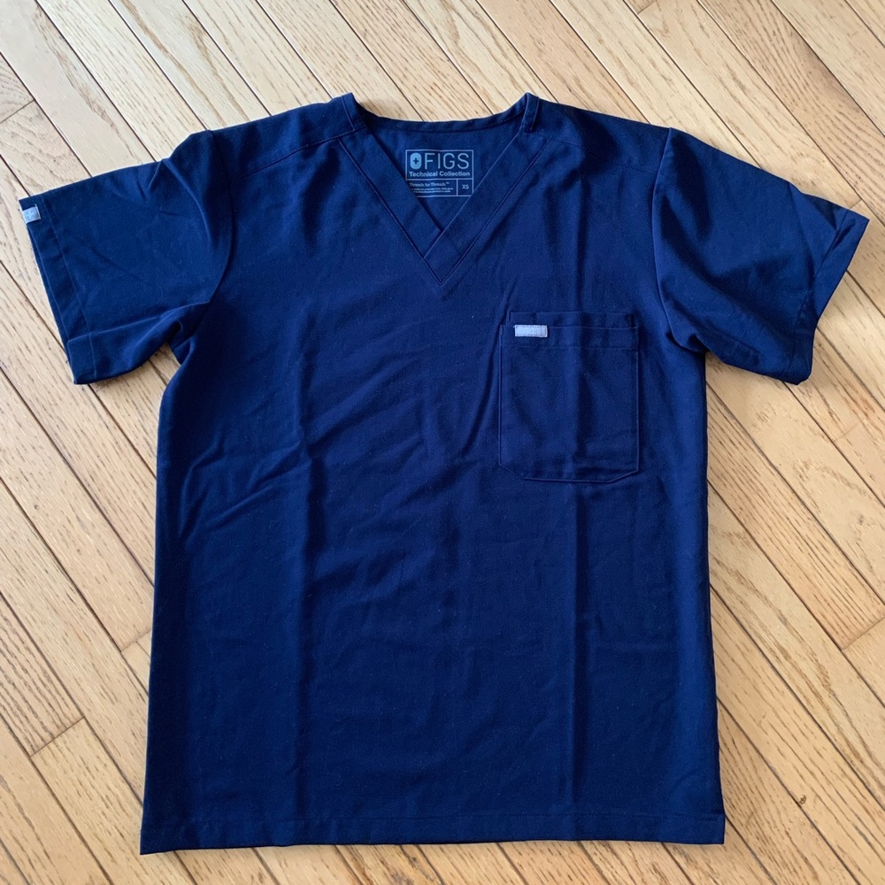 Figs Navy Top